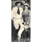 Jack London y su esposa Charmian en 1916