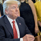 El presidente de Estados Unidos, Donald Trump, tras una reunión en el Despacho Oval el 1 de mayo del 2018.