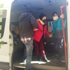 Rubén Calleja, este viernes en su trabajo en el servicio de transporte de Alzhéimer León. GAITERO