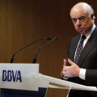 El presidente del BBVA, Francisco González, el pasado 14 de octubre, en Barcelona.