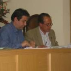 Luis Mariano Santos y José María Díez concejales de la UPL en el Ayuntamiento de Cistierna