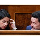 Inés Arrimadas y Edmundo Bal, en el Congreso. JAVIER LIZON