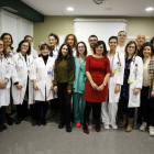 El equipo del Servicio de Medicina Interna del Caule.