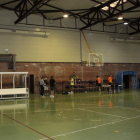 Instalaciones del pabellón de los deportes de Cistierna. CAMPOS