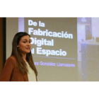 Laura González, durante su conferencia ayer en las jornadas de los biotecnólogos. SERGIO LORENZO