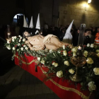 El Santísimo Cristo de la Esperanza de Vida, a la salida de la procesión. RAMIRO