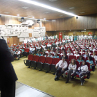 Un momento de la asamblea de médicos celebrada en el Hospital de León.