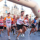 La carrera, en Astorga a su salida en la pasada edición.