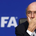 El presidente de la FIFA, Joseph Blatter, durante una conferencia de prensa en Zúrich, el pasado julio.