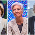 De izquierda a derecha, Ursula von der Leyen, nueva presidenta de la Comisión Europea, Christine Lagarde, presidenta del BCE, y Josep Borrell, jefe de la diplomacia europea.