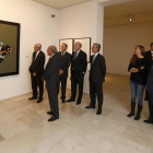 Visita de los miembros del Consejo Consultivo de Iberdrola al Patio Herreriano, ayer.