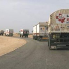 Imagen de archivo de la caravana que fue asaltada en noviembre en Mauritania.