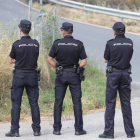 Agentes del Cuerpo Nacional de Policía, en una actuación. ANA F. BARREDO