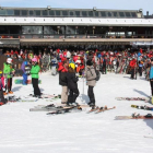 Esquiadores en el estación de Masella, el pasado día 18. /