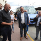 Visita de la Comisión de Energía a Compostilla. L. DE LA MATA