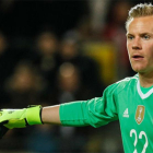 Ter Stegen en un partido con la selección alemana