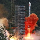 Despegue del último satélite del sistema chino de navegación. EFE