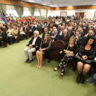 El público llenó el Aula Magna de San Isidoro. RAMIRO