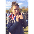 Blanca con una de las medallas que ha ganado en Estados Unidos.