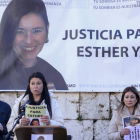 Concentración para reclamar justicia para Esther López, el pasado 15 de enero. NACHO GALLEGO