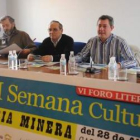 El periodista Fulgencio Fernández, el párroco Manuel Fresno y el alcalde, José Carlos de Marco.