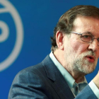 El presidente del Gobierno, Mariano Rajoy, en un acto del PP.