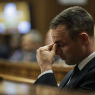 Oscar Pistorius, en el tribunal de Pretoria donde se le juzga.