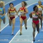 Maite Martínez, segunda por la izquierda, en el sprint que le dio el bronce