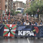 Manifestación en Galdakao en memoria del preso de ETA Kepa del Hoyo y contra la política penitenciaria del Gobierno
