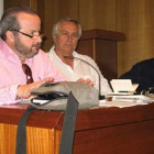 Huerta, Álvarez y Martínez durante la ponencia.