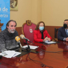 Imagen de la presentación, ayer, en Villafranca. L. DE LA MATA