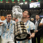 Messi conquista al fin su primer gran trofeo con la selección argentina. ANDRE COELHO
