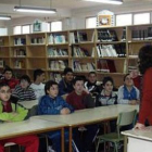 Un momento del encuentro mantenido con los estudiantes