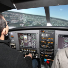 El simulador de vuelo de la Universidad de León