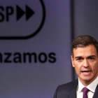 Pedro Sánchez durante una conferencia de prensa.