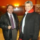 González Saavedra y Miguel Martínez participaron ayer, junto a otros cargos, en la cena del PSOE