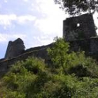 Los restos del castillo de Sarracín, en Vega de Valcarce