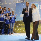 Rajoy y Cospedal, en el acto de ayer.