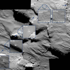 magen facilitada por la Agencia Espacial Europea (ESA) hoy 17 de noviembre de 2014 que muestra el aterrizaje del módulo Philae sobre la superficie del cometa 67P/Churyumov-Gerasimenko