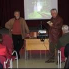 José Ángel González y Enrique Alonso en la inauguración