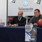 María Fernández (Agustinos), Andrés Tejerina (Telenauto) y Miguel Ángel Rodríguez (Telenauto). DL
