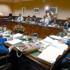 Reunion de la mesa sobre el Pacto de Toledo en el Congreso de los Diputados.
