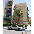 Fachada del edificio donde fue rescatado el bebé.