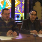 Joaquín Carro y Juan José Alonso Perandones, durante la rueda de prensa de ayer.