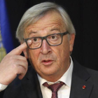 Jean-Claude Juncker, durante una declaración en Lisboa, el 30 de octubre.