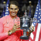 Nadal logró en la pista Arthur Ashe su tercer título en el Abierto de Estados Unidos en una final en la que pasó por encima de Anderson. LANE