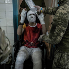 Imagen de un hospital de heridos ucranianos por la guerra. MARÍA SENOVILLA