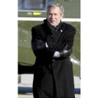 Bush se protege del intenso frío que azota Estados Unidos