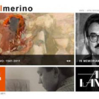 Imagen de la web con el homenaje a Merino.