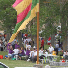 El área recreativa del Campón reunió ayer a gran número de vecinos de Toreno.